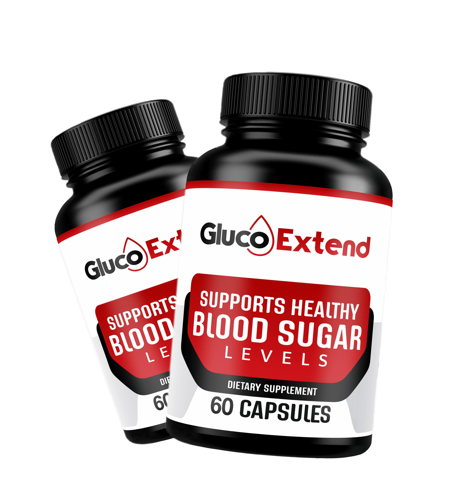 Gluco Extend blood sugar support supplement bottle — 60 capsules